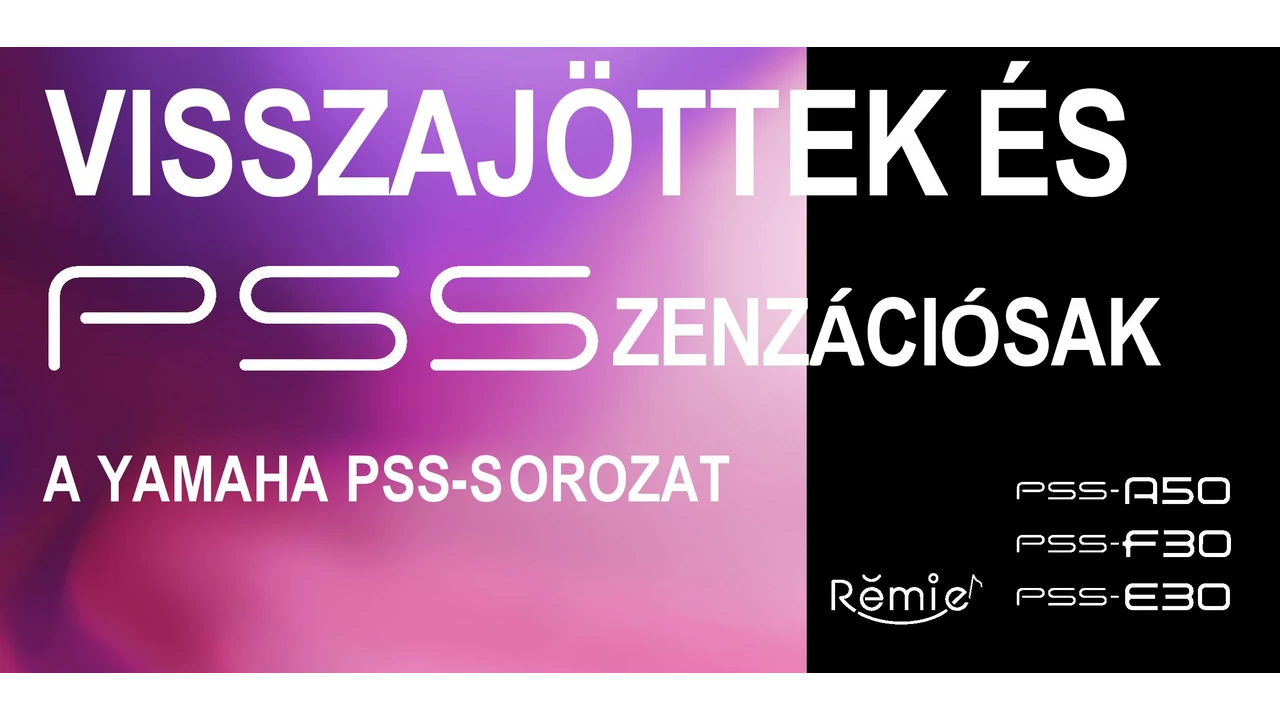 Yamaha PSS-Sorozat megjelenés!